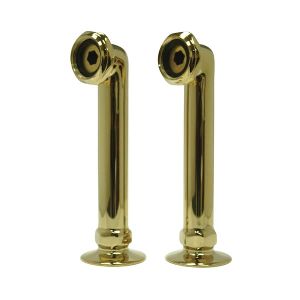 6" Riser for Leg, Tub Filler, Polished Brass